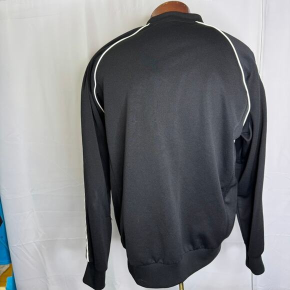 adidas Originals Firebird Black Track Jacket XL Trefoil Logo 3-Stripes Retro - Picture 3 of 6